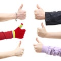 Hands thump up Royalty Free Stock Photo