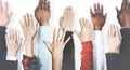 Hands Together Join Partnership Unity Variation Team Concept Royalty Free Stock Photo
