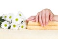 Hands treatment Royalty Free Stock Photo