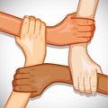 Hands for Unity Royalty Free Stock Photo