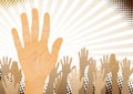 Hands up Royalty Free Stock Photo