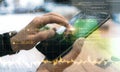 Hands using programming cellphone Royalty Free Stock Photo