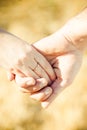 Hands with Wedding Ring Royalty Free Stock Photo