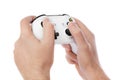 Hands and wireless gaming console gamepad