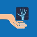 hands x-ray hand medicine icon