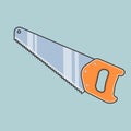 Handsaw flat style vector icon Royalty Free Stock Photo