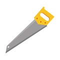 Handsaw tool flat style icon