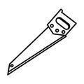 Handsaw tool line style icon