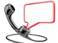 Handset icon with chat bubble