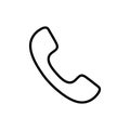 Handset line icon symbol simple design. vector