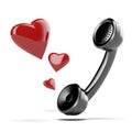 Handset with love heart