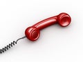 Handset from vintage phone Royalty Free Stock Photo