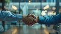 The handshake agreement.AI generated image Royalty Free Stock Photo