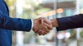 The handshake of agreement.AI generated image Royalty Free Stock Photo