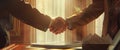 The handshake agreement.AI generated image Royalty Free Stock Photo