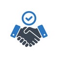 Handshake Agreement Icon Royalty Free Stock Photo