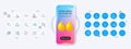 Handshake, Bitcoin project and Businessman case line icons. For web app, printing Vector