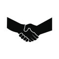 Handshake black simple icon