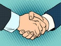 Handshake business deal contract