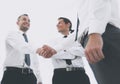 Handshake business partners.the business concept. Royalty Free Stock Photo