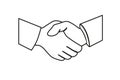 Handshake of business partners. Business handshake.