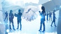 Handshake and business team, partnership Royalty Free Stock Photo