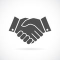 Handshake business vector icon