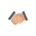 Handshake colored icon. Simple colored element illustration. Handshake concept symbol design from Business strategy set