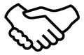 Handshake Contract Agreement Symbol- Icon