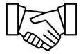 Handshake Contract Agreement Symbol- Icon