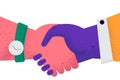 Handshake, deal, business agreement concept