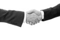 Handshake deal. Handshake isolated on white. Business agreement. Contract or cooperation. Companionship or partnership Royalty Free Stock Photo