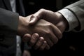 Handshake. Done deal business image created by generative AI. Royalty Free Stock Photo