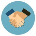 Handshake flat icon