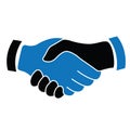 Handshake icon. business agreement Icon. Shaking hands. Make a deal. Hands shaking each other