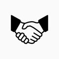Handshake icon simple vector illustration. Deal or partner agree Royalty Free Stock Photo