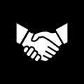 Handshake icon simple vector illustration. Deal or partner agree Royalty Free Stock Photo