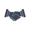 Handshake icon vector illustration Royalty Free Stock Photo