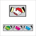 Handshake Logo Royalty Free Stock Photo