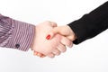Handshake, men and women Royalty Free Stock Photo