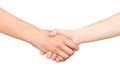 Handshake, men and women Royalty Free Stock Photo