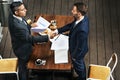 Handshake Partnership Deal Agreement Terms Concept Royalty Free Stock Photo