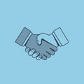 Handshake. Symbol of friendship and agreement of business partners