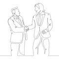 Handshake of two politicians diplomats businessmen