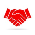 Handshake vector business icon Royalty Free Stock Photo