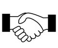 Handshake. Vector illustration II. Business icon. Deal. Royalty Free Stock Photo