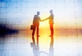 Handshaking Business Agreement Greeting Success Deal Collaboration Concept Royalty Free Stock Photo