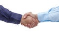 Handshaking Businessmen Firm Hands Isolated