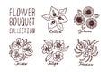 Handsketched bouquets collection