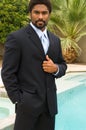 Handsome African-American man in suit
